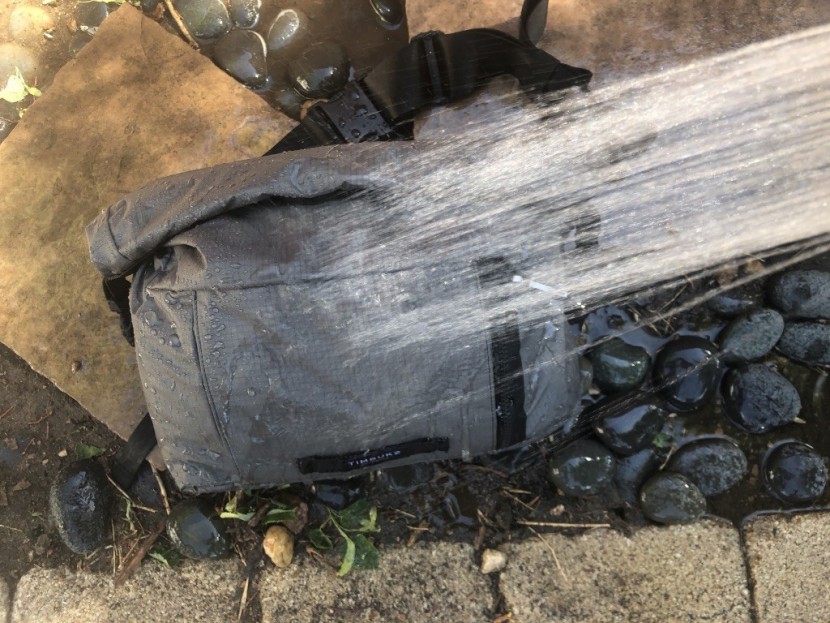 timbuk2 mission sling - despite a run-in with an aggressive garden hose, the durable water...