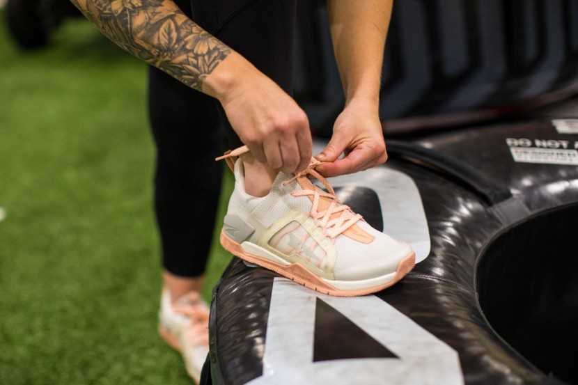 the upper features a mesh material and the eva foam and insole...