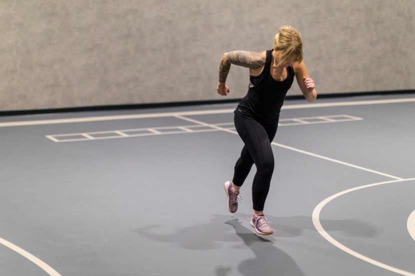 reebok nano 8.0 flexweave for women - the stiff, hard sole that makes this shoe good for lifting, hindered...