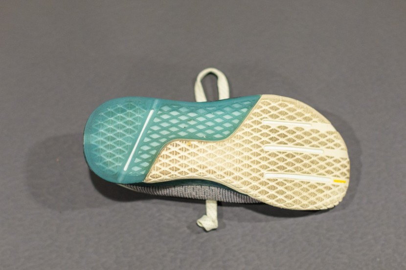 the nano 9 features two types of rubber on the outsole that help...