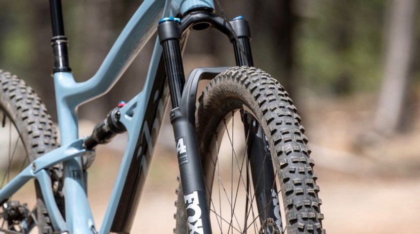 mountain bike tires - front tires are responsible for more of the steering and cornering...
