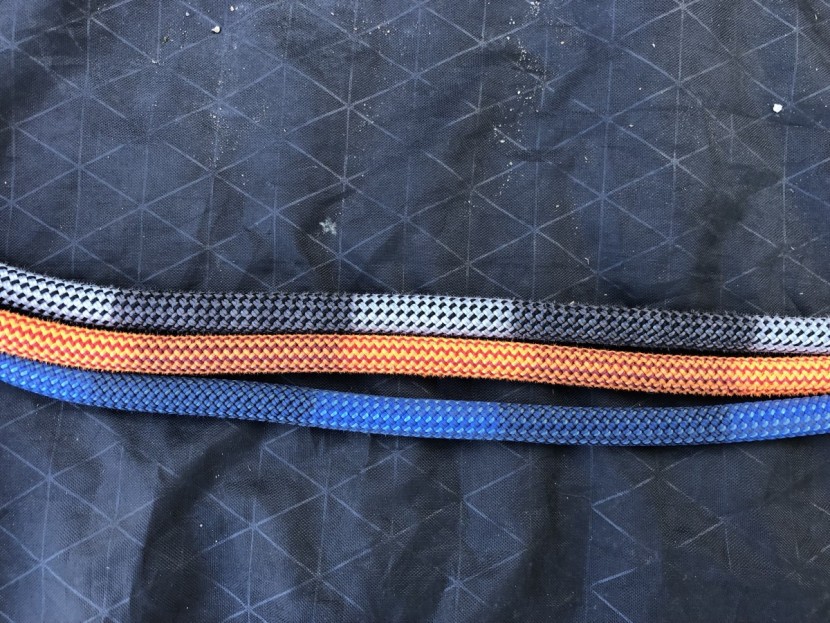 mammut revelation - these three ropes were purchased at the same time and used roughly...