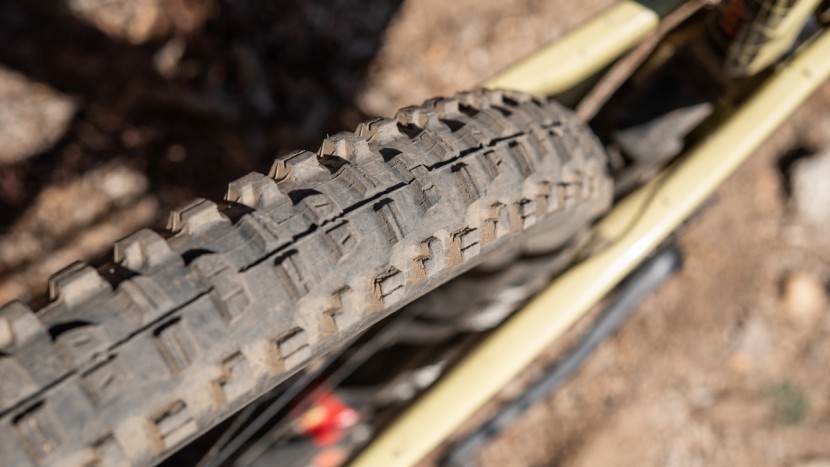 the maxxis minion dhr ii is a great rear tire. not a lot of...