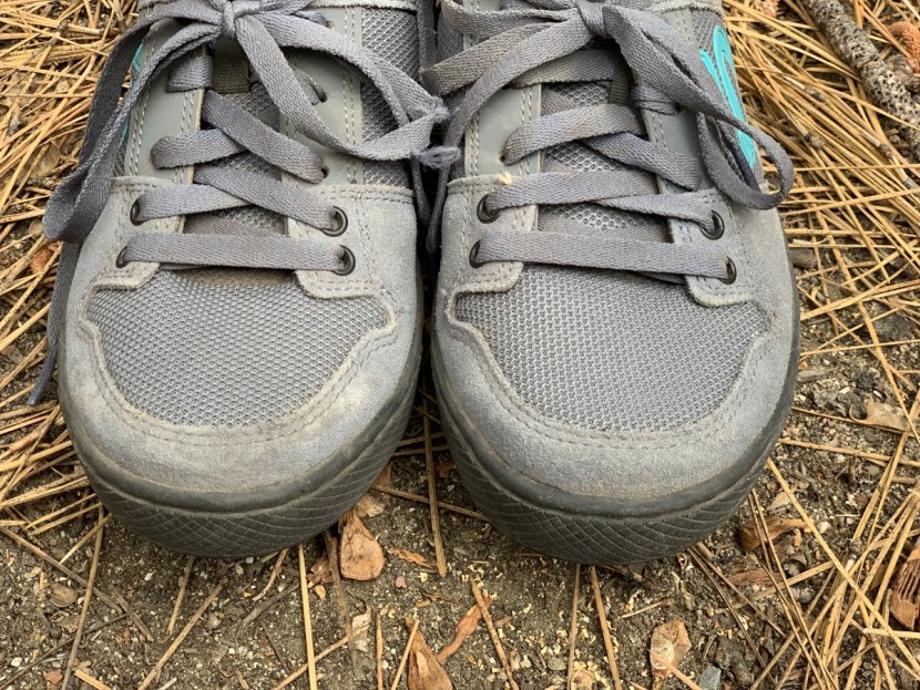 five ten freerider for women - there is no protection in the toe of the five ten freerider.