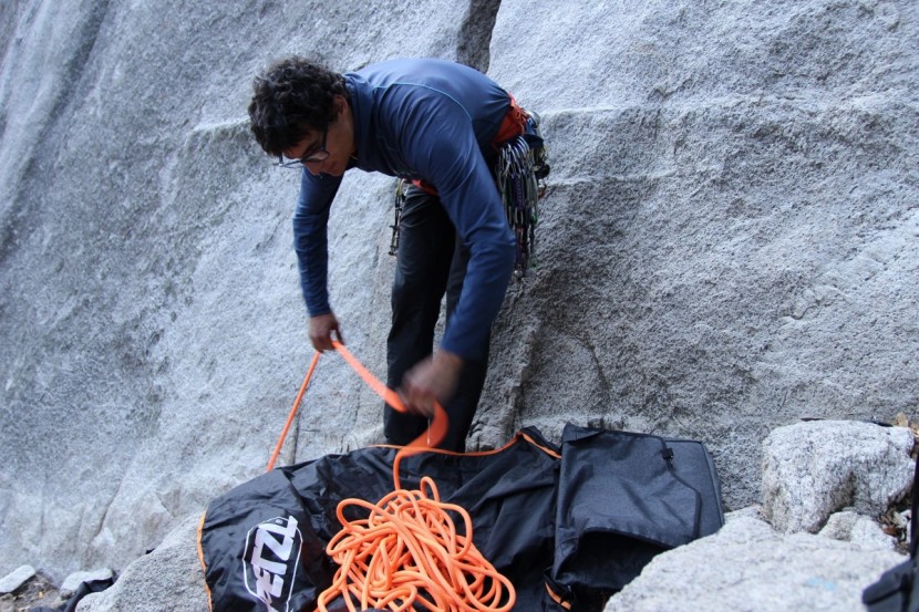 petzl kab - the kab has plenty of tarp area for a 70-meter rope but we liked...