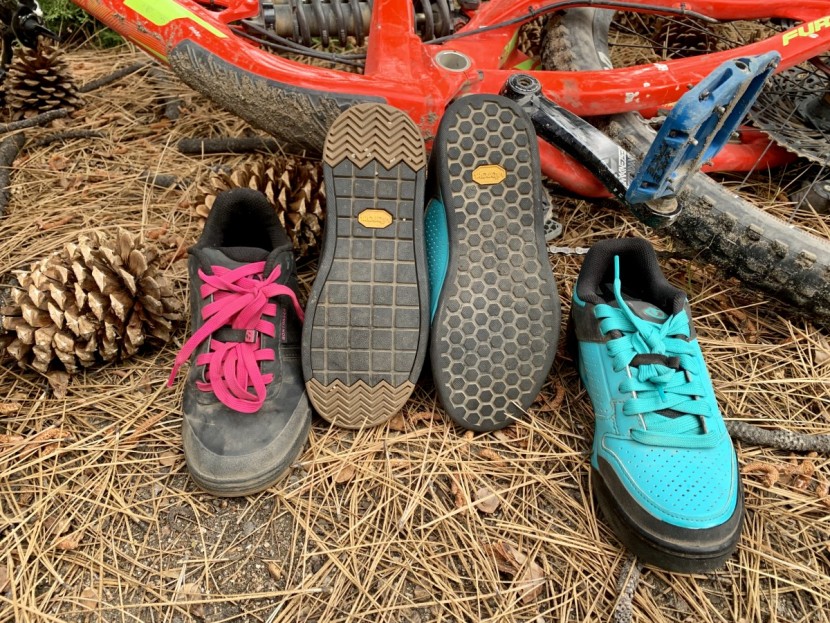 bontrager flatline for women - vibram rubber on the flatline and the riddsance, as you can see the...