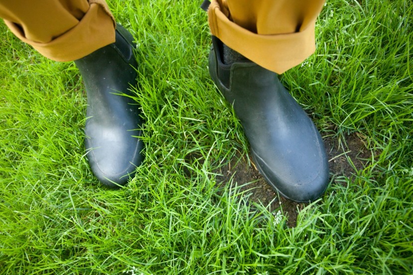 it's hard to tell they're rain boots and not just shiny chelsea boots!