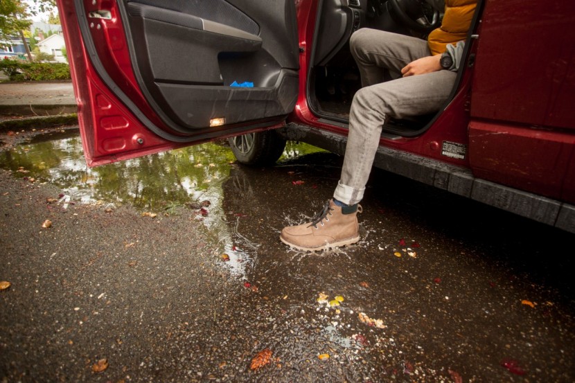 sorel madson moc toe - sorel madson moc toe boots looking glamorous on a wet trip to the...