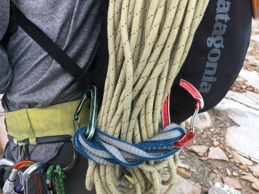 patagonia linked pack 18l - external lash points make securing other items easy with a quickdraw...