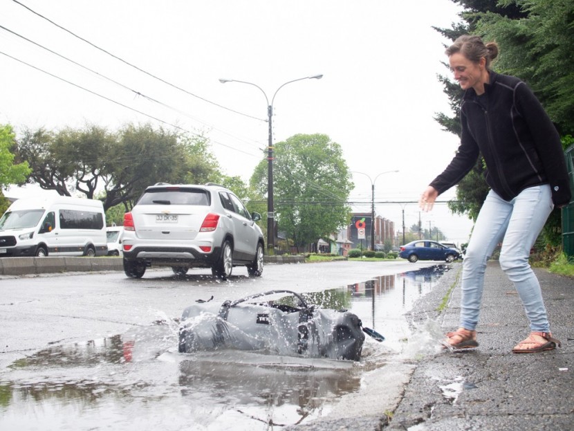 duffel bag - to test weather resistance we mainly relied on our hose test...