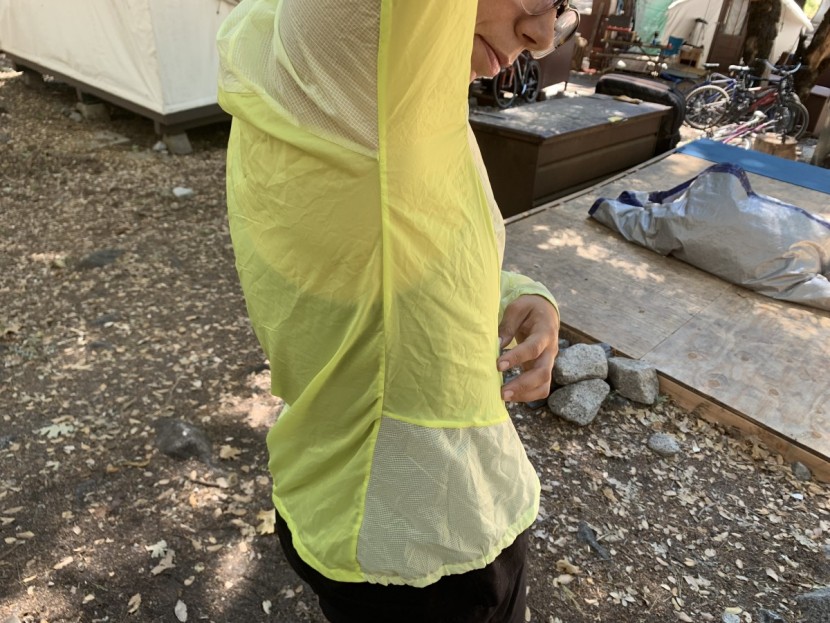 arc&#039;teryx cita sl for women - two fabrics on the cita sl: burly polyester and breathable nylon