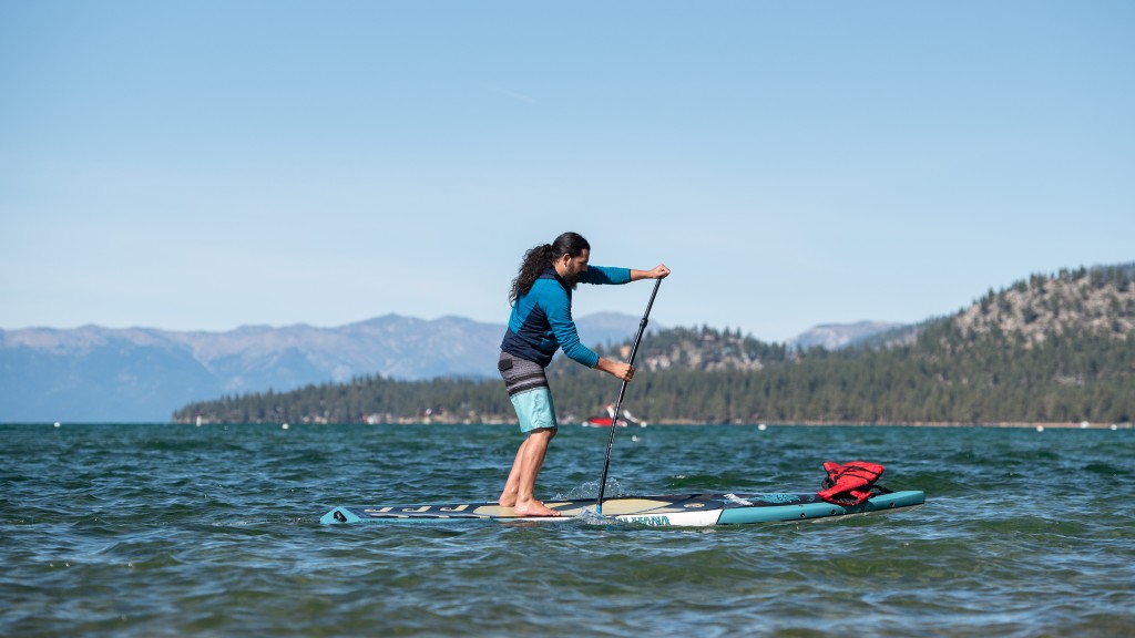 bic sport original fp - you can see some slight flex when paddling hard with the bic sport...