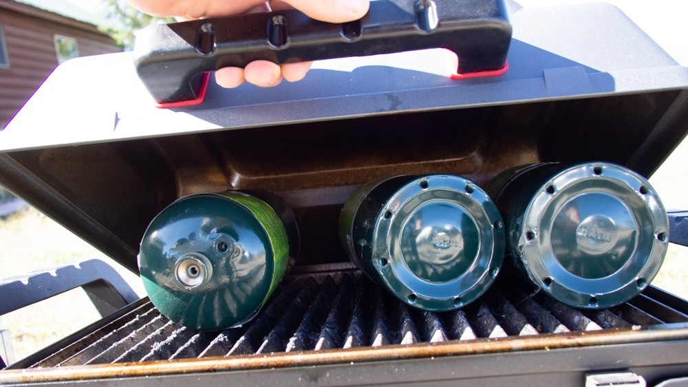 portable grill - the char-broil grill2go is unique in that, for transport, you can...