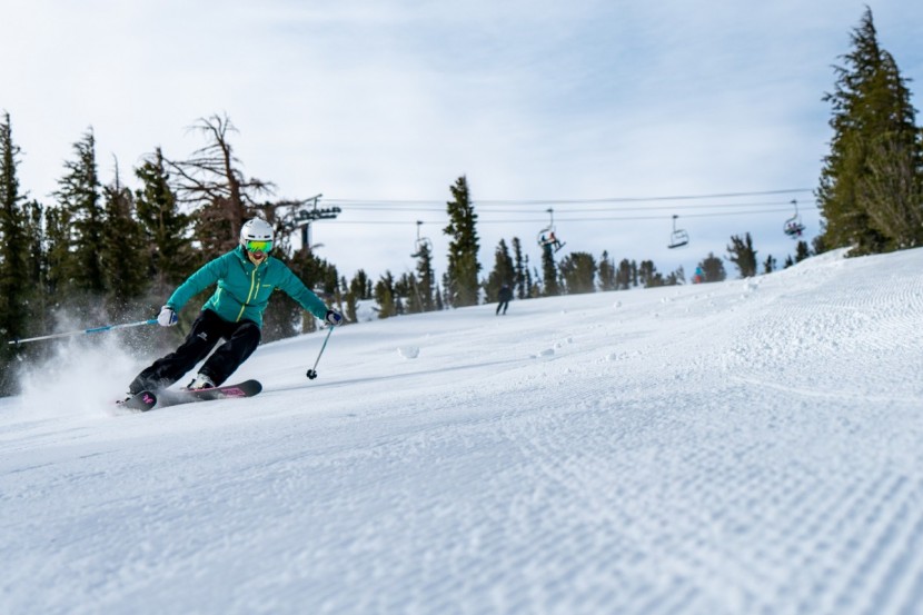 these gals love skiing.