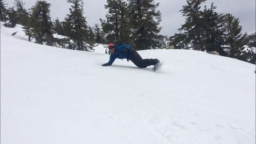 prior slasher - the slasher displaying excellent edge hold on a firm day.