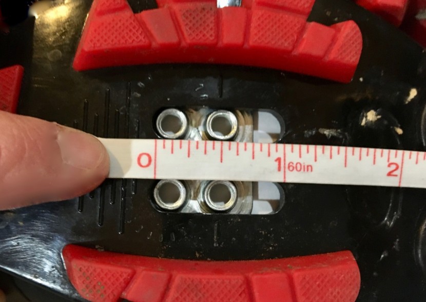 sidi trace for women - relatively little fore/aft adjustment, with only a 1" opening.