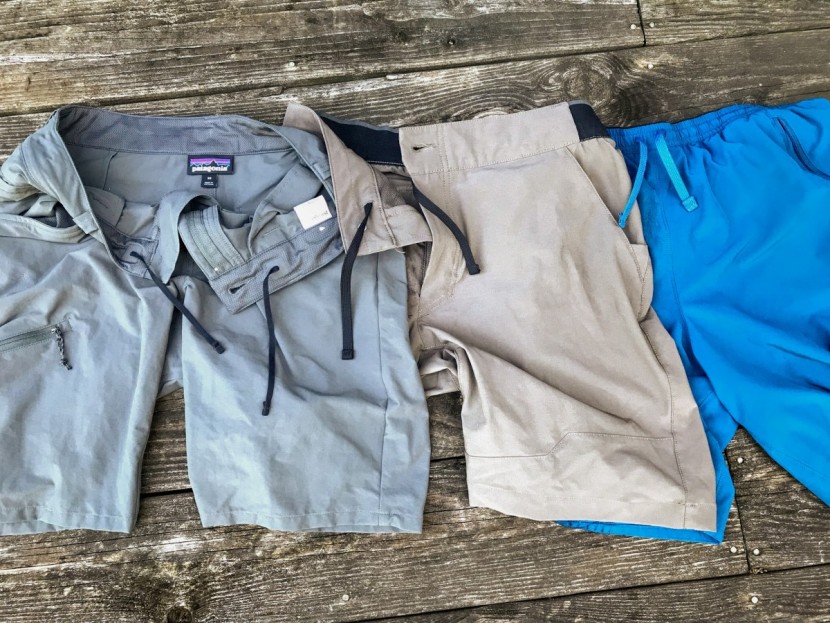 hiking shorts - even the same feature, like drawstrings, can be subtly different...