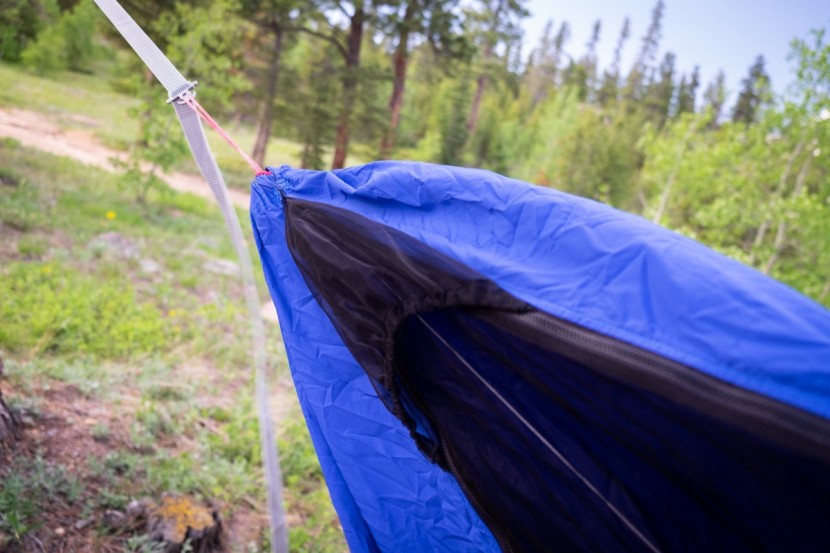 dutchware chameleon - the triangle panel of netting covers the small gap where the bug net...