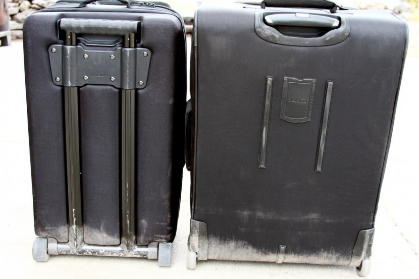 luggage - the option on the left offers a completely protective bumper system...