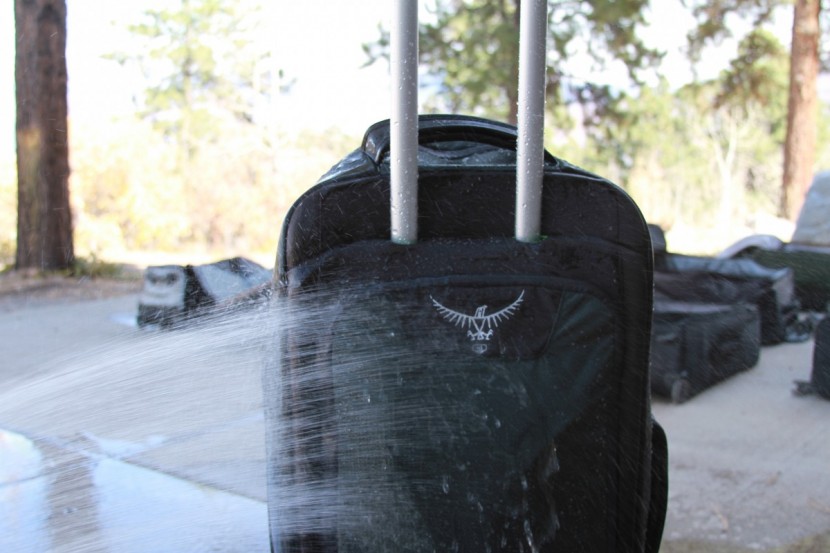 osprey sojourn 80l - a look at the water-resistant fabric of the sojourn.