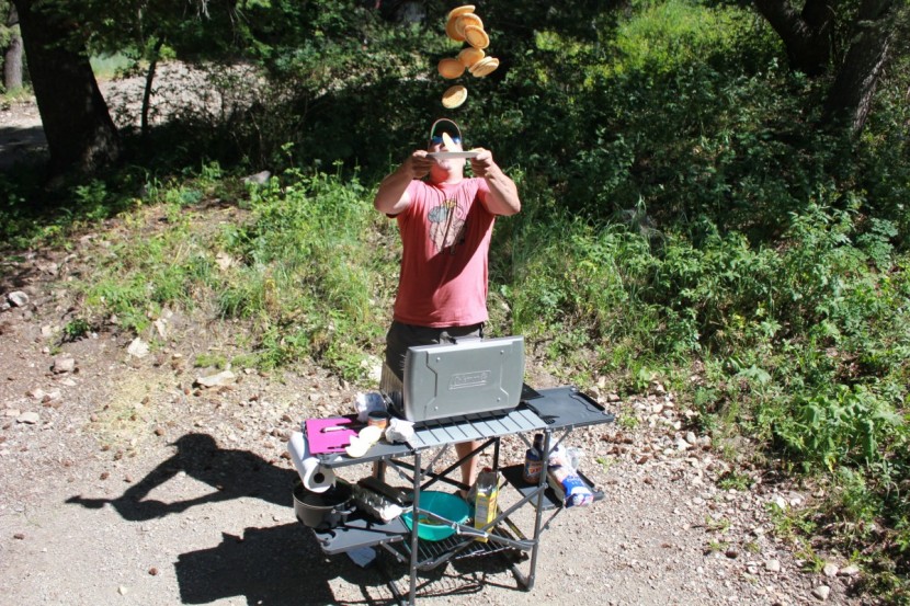 camping table - cooking stations have more counter space, are larger, heavier and...