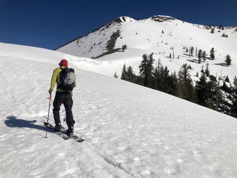 weston backcountry backwoods splitboard - apprentice ski guide will sperry testing out the backwoods.