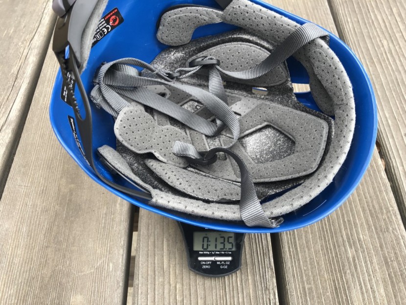 mammut skywalker 2 - 13.5 ounces makes this the heaviest helmet in our review, more than...