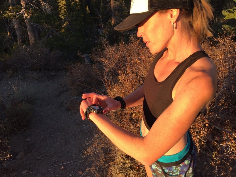 casio gw9400-1 - taking an altitude reading.