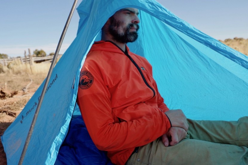 black diamond distance adaptor tent - a look at the headroom for a 6 ft man. while it&#039;s not a lot, it&#039;s...