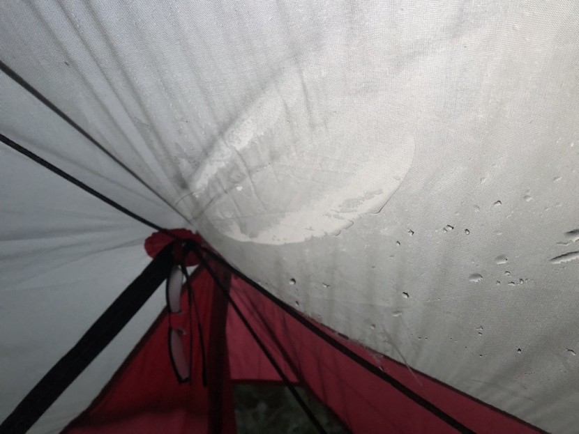 msr reflex 2 ul - unfortunately, the rainfly sags when wet, making the mesh of our...