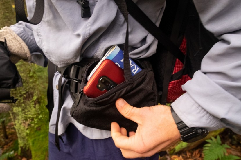 large hip belt pockets hold all the small on-the-go items like...