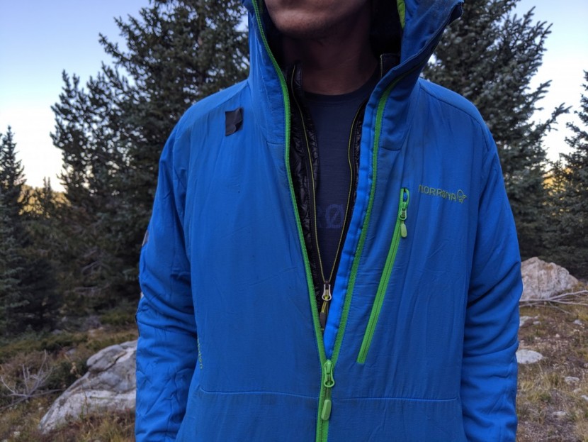 norrona equaliser - this tight fitting top was easy to layer over to stay warm on a...