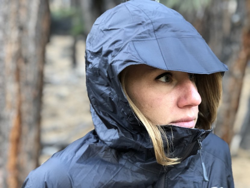 outdoor research helium ii for women - not the most graceful hood, but it offers plenty of space and is...