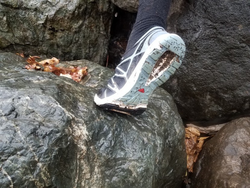 the durability of this outsole comes with a sacrifice to traction on...