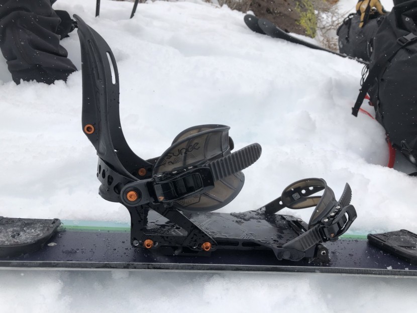 splitboard bindings - the spark r&amp;amp;d rip &#039;n&#039; flip highback provides one of the highest...