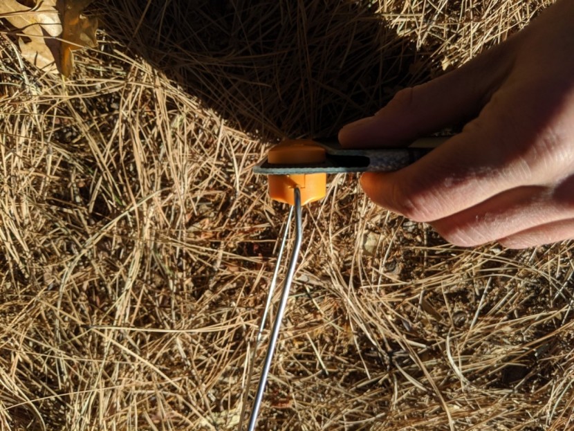 biolite solarpanel 10+ - shown above is the kickstand, which was not the most sturdy.