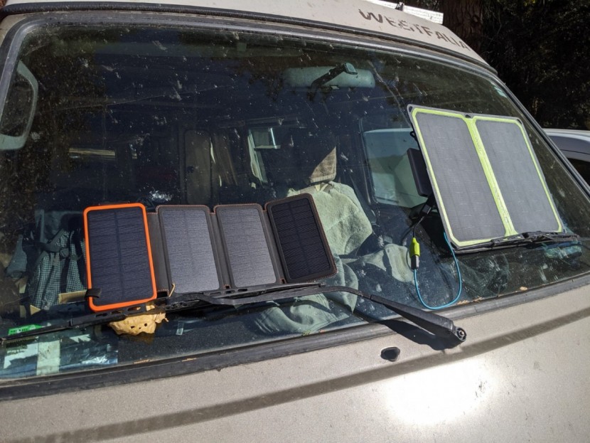 goal zero nomad 14 plus - here, the goal zero and the hiluckey go head to head on the front of...