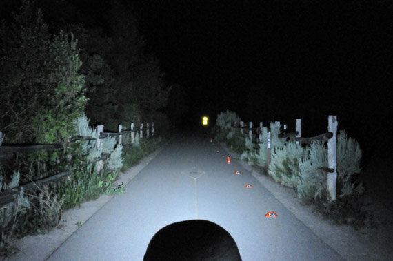 Beam photo of Petzl Tikka