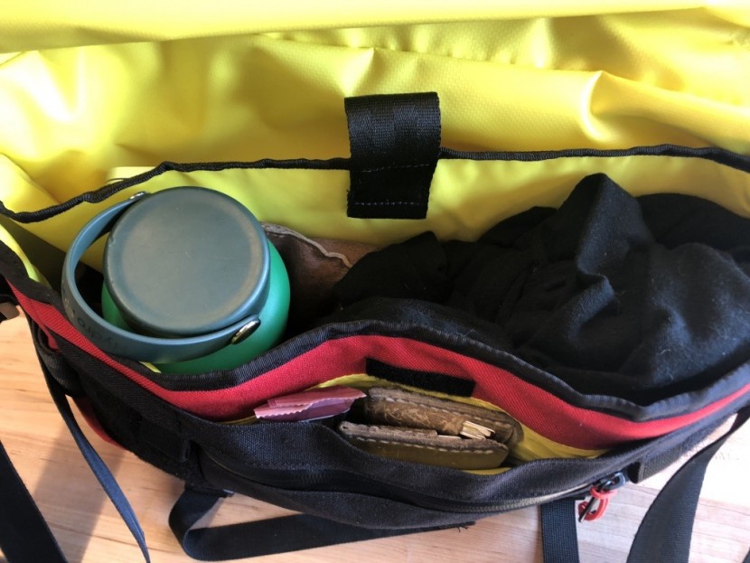 topo designs messenger - this bag is wide and roomy with some very useful pockets - though...