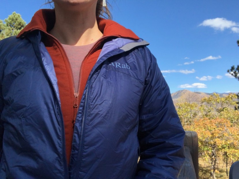 rab xenon hoodie for women - other layers fit easily underneath it. it also works nicely...