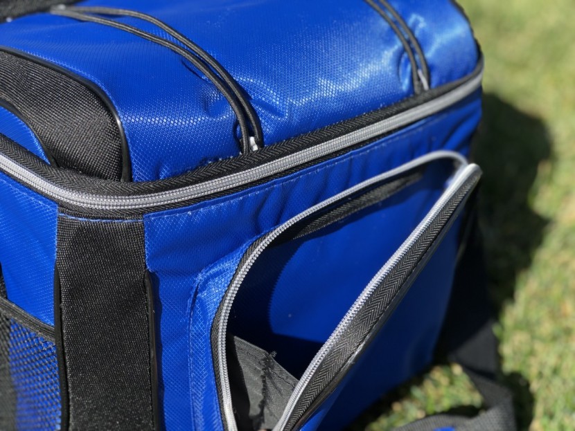 coleman 16-can - pockets adorn three of the four sides and the top has some bungee...