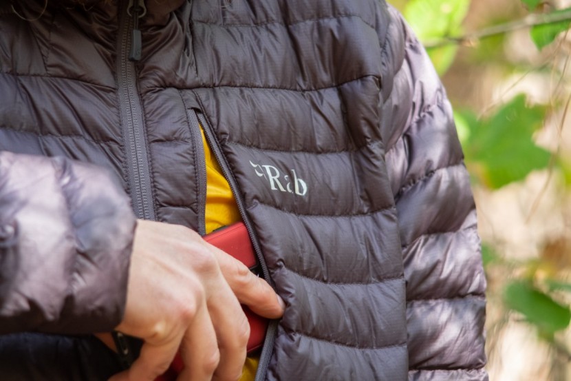 down jacket men - a chest pocket is a great spot to stash your phone to keep it warmer...