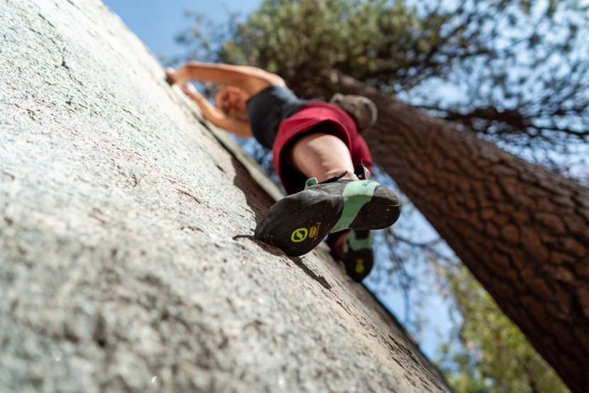 scarpa instinct vs for women - shoes with stiffer lasts better hold their own on techy granite edges.