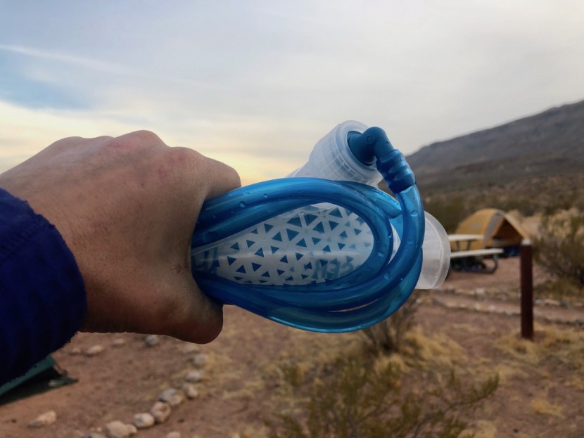 hydration bladder - we also note how small each can pack down to for your traveling needs.
