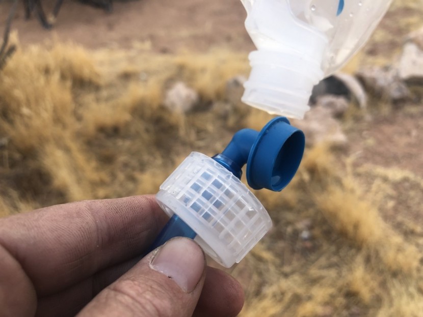 platypus hoser - a look at the unique water spout on the bottom of the hydration...