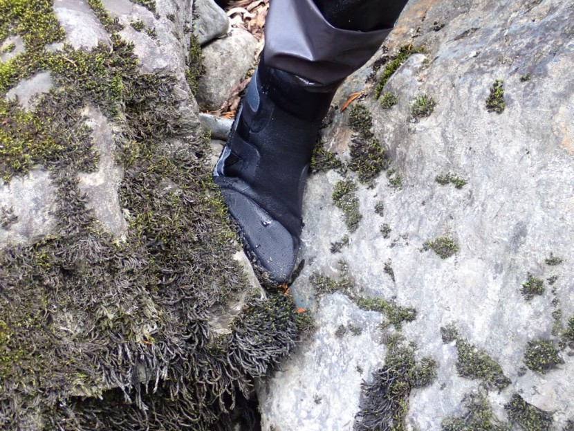 nrs paddle wetshoe - jammed between two boulders while scouting a rapid, this shoe just...