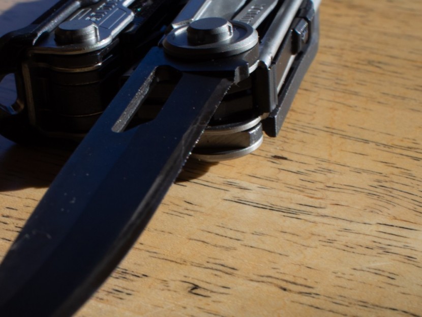 gerber center-drive - the "roughness" along the blade edge is a relic of the blade...