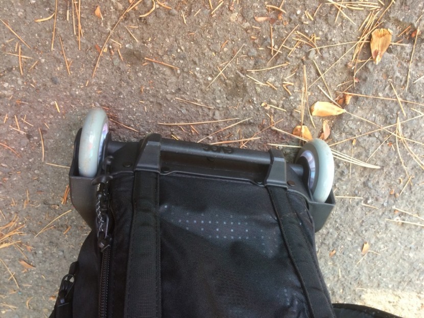 evoc travel bag pro - the evoc has dialed wheels that are large and are constructed with a...