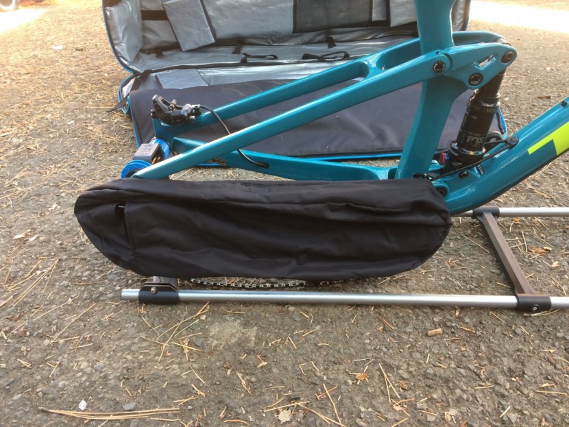 pro bike travel case - the drivetrain cover is a nice idea, but it slips off easily and...