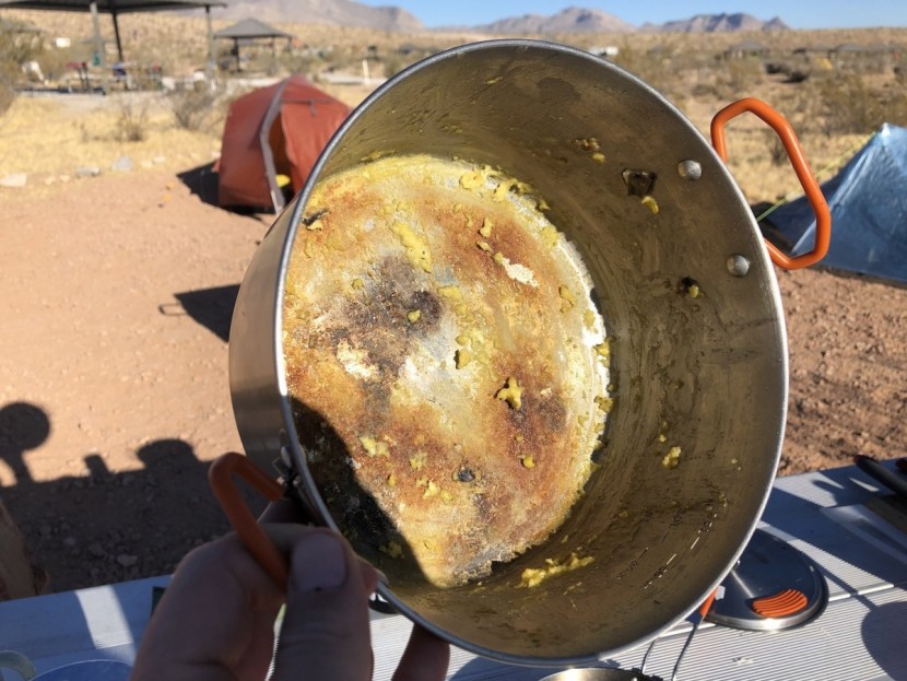 gsi outdoors glacier basecamper - and....the result. this is without the use of oil, which is kind of...